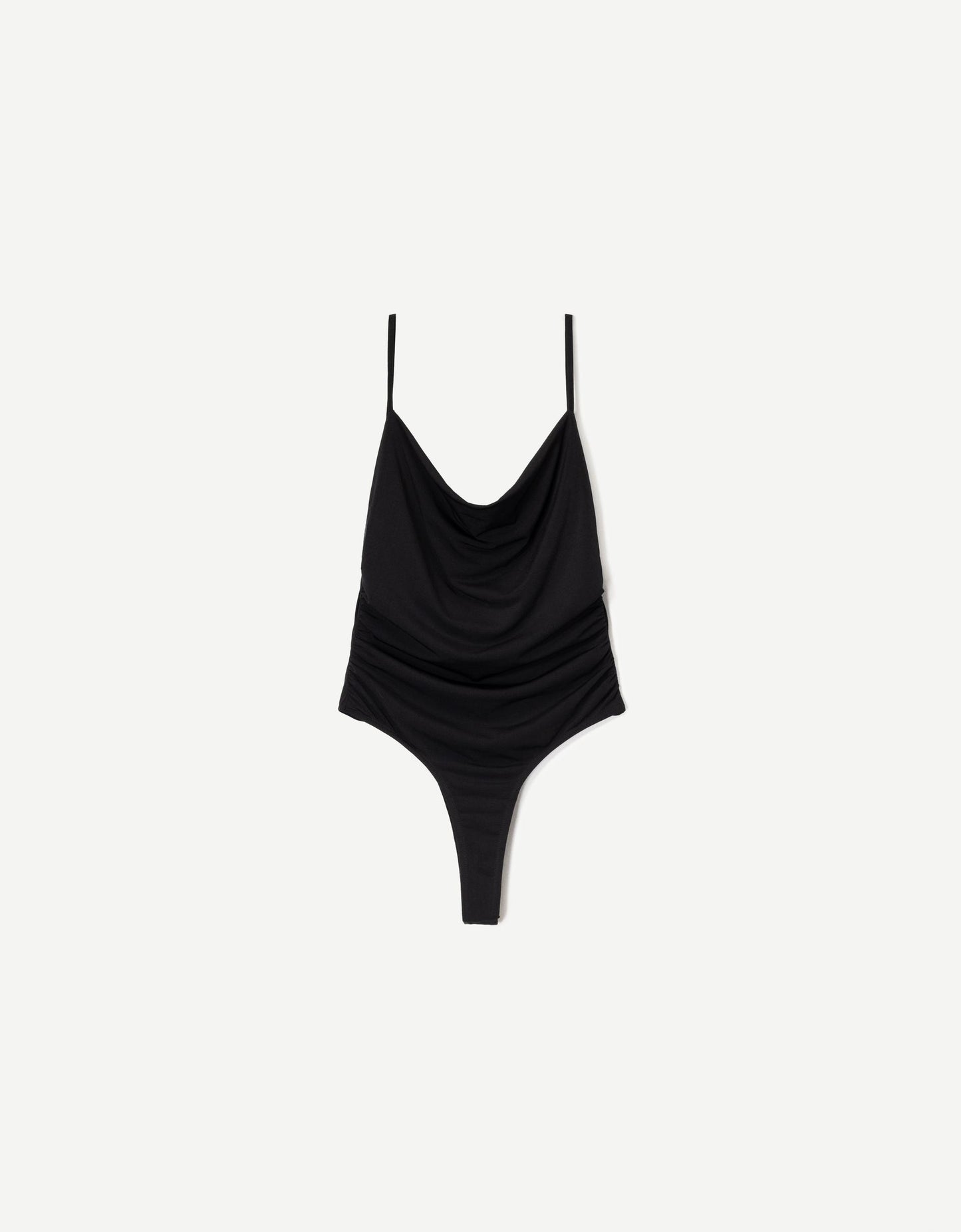 Draped strappy bodysuit