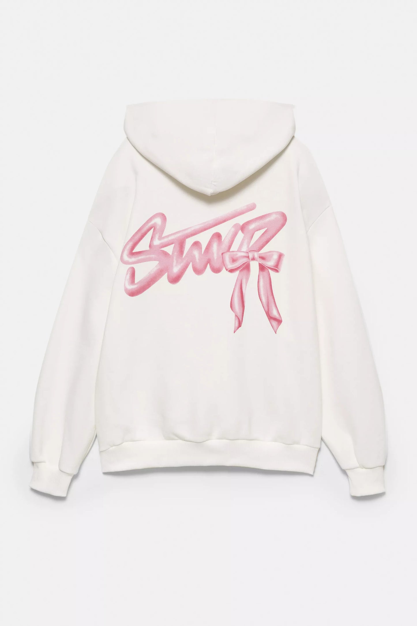 Hoodie with bow graphic - Pullandbear