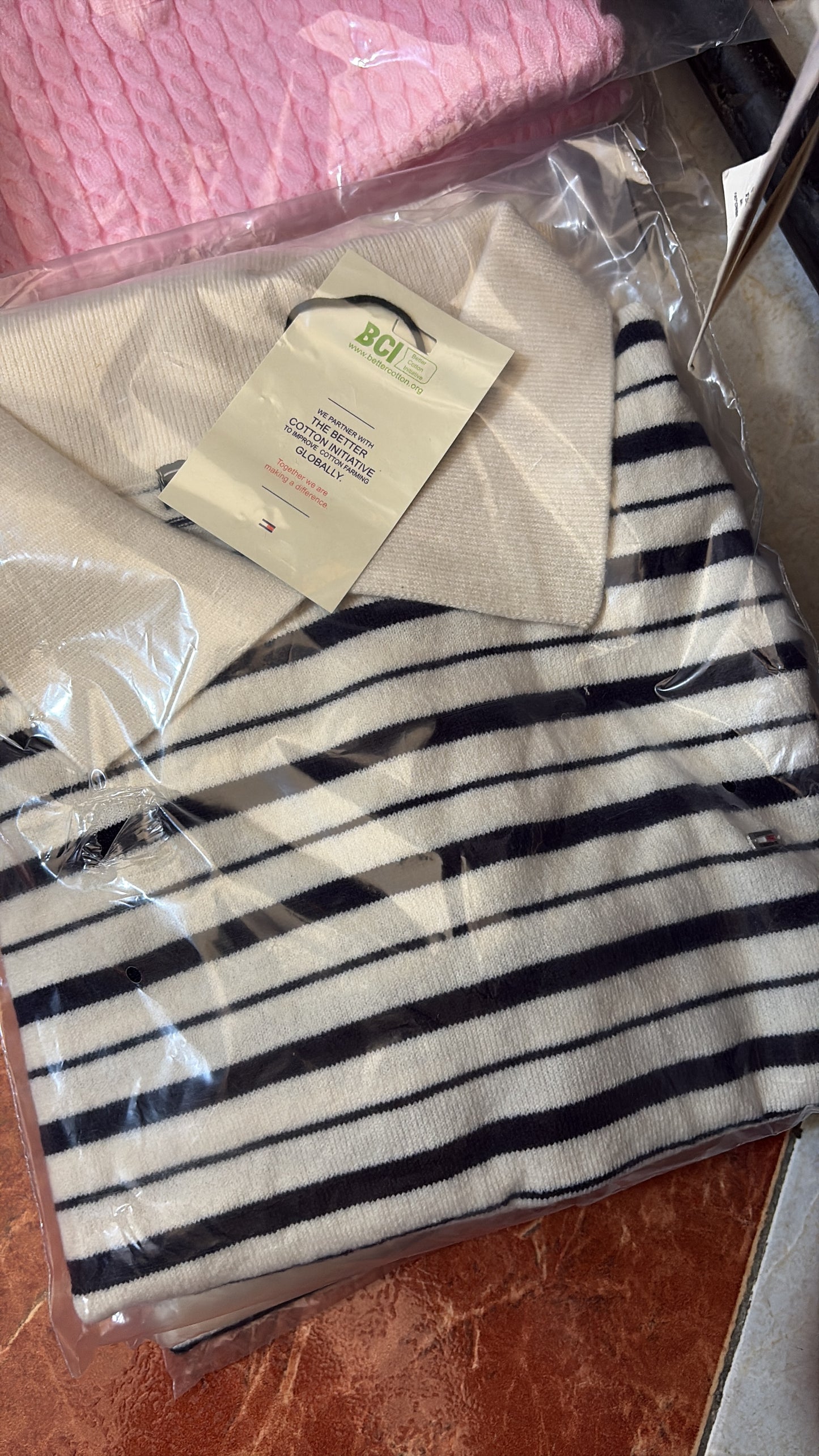 T-shirt polo rayee